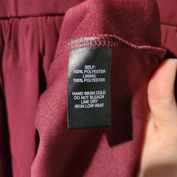 Lulu's Angel in Disguise Burgundy Lace Skater Dress - Picture 6 of 10